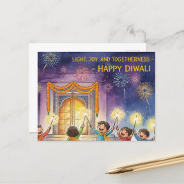 Cartão Postal Happy Diwali