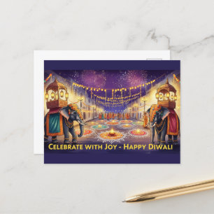 Cartão Postal Happy Diwali