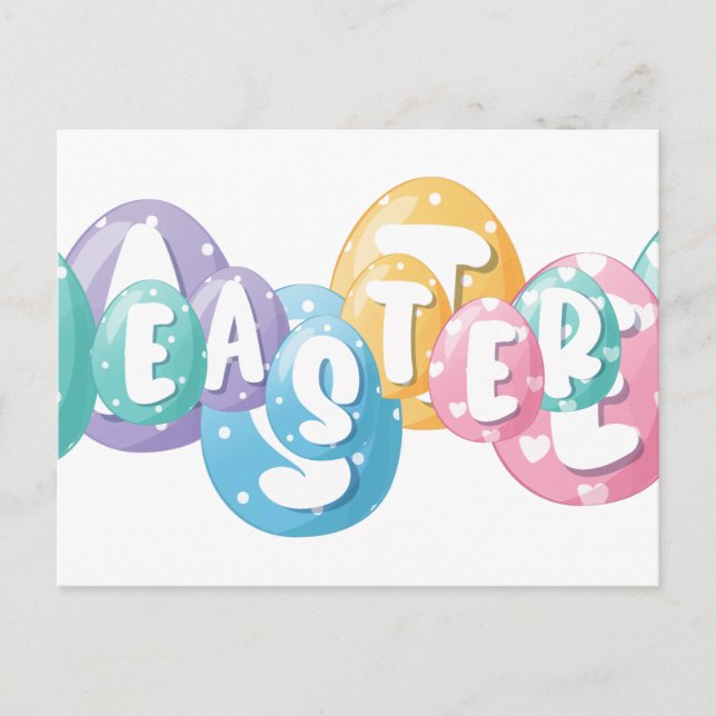 Cartão Postal Happy  Easter Postcard (Frente)