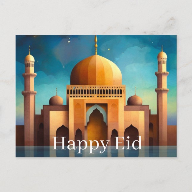 Cartão Postal Happy Eid (Frente)