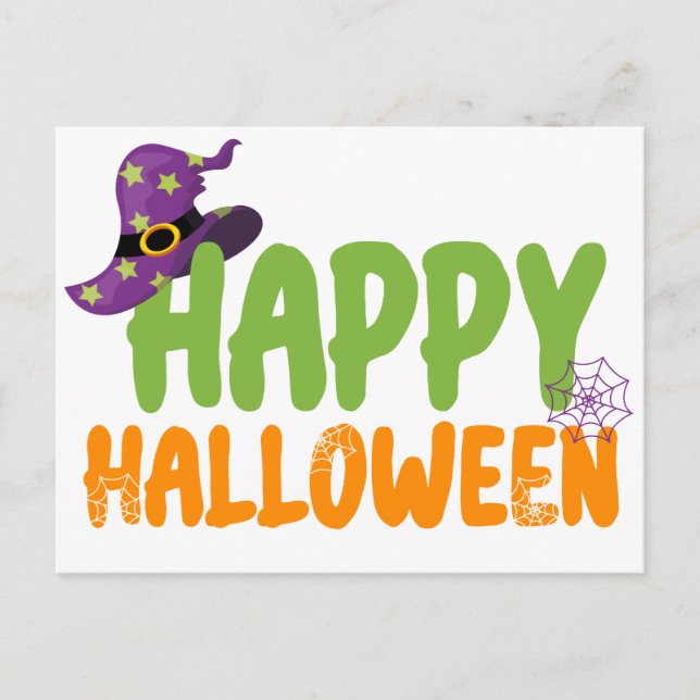 Cartão Postal Happy Halloween  (Frente)