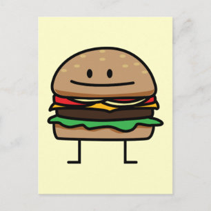 Cartão Postal Happy Hamburger
