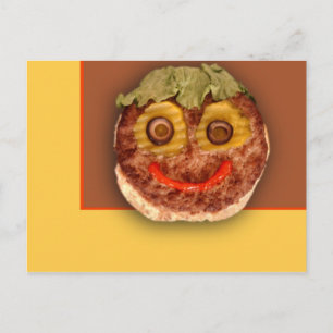 Cartão Postal Happy Hamburger