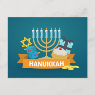 Cartão Postal Happy Hanukkah