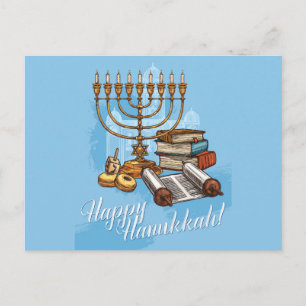 Cartão Postal Happy Hanukkah