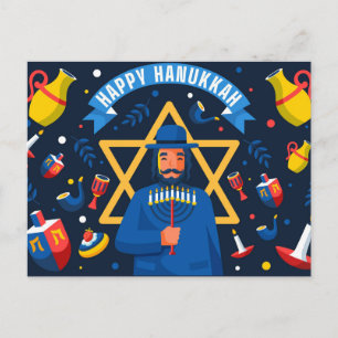 Cartão Postal Happy Hanukkah