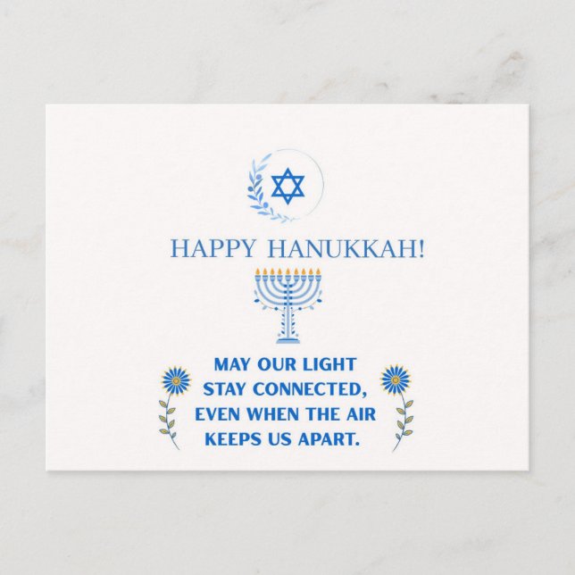 Cartão Postal Happy Hanukkah! (Frente)