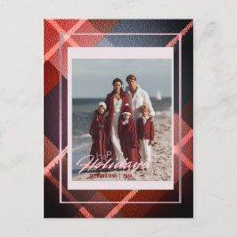 Cartão Postal Happy Holidays Modern Family photo postcard