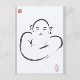 Cartão Postal Happy Hotei Buddha
