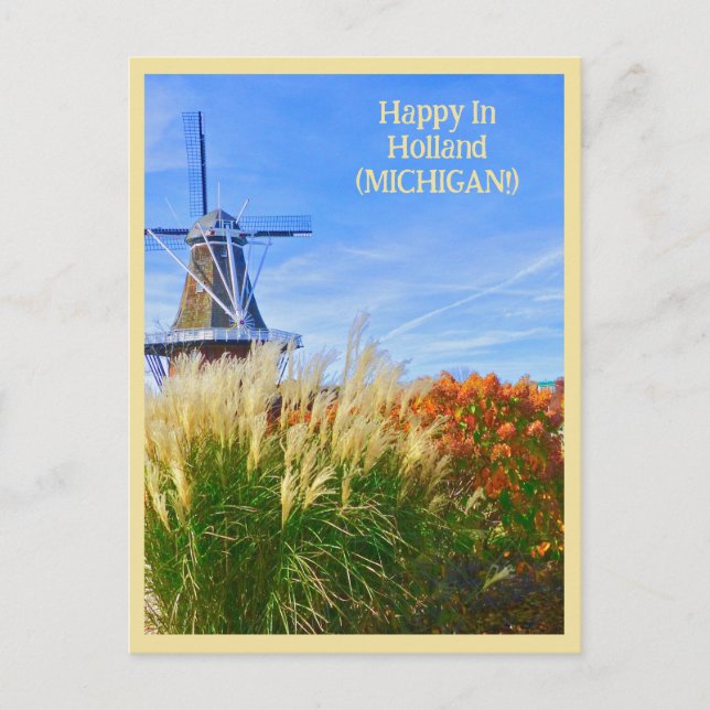 Cartão Postal Happy In Holland (MICHIGAN) (Frente)