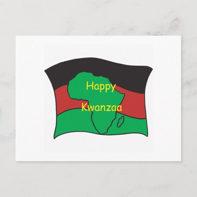 Cartão Postal Happy Kwanzaa (Frente)