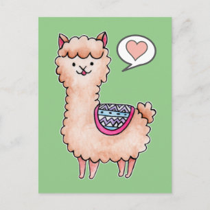 Cartão Postal Happy Llama
