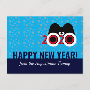 Cartão Postal HAPPY NEW YEAR 2020 Vision Snowflakes New Year