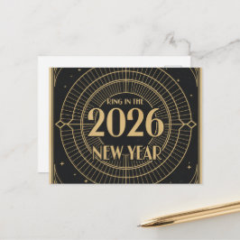 CARTÃO POSTAL HAPPY NEW YEAR 2026
