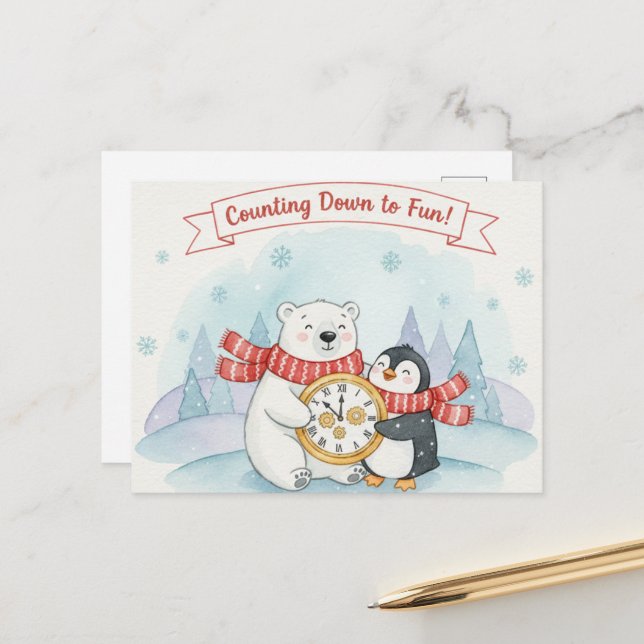 Cartão Postal HAPPY NEW YEAR 2026 Postcard (Frente/Verso In Situ)