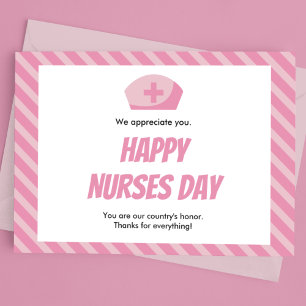 Cartão Postal Happy Nurses Day