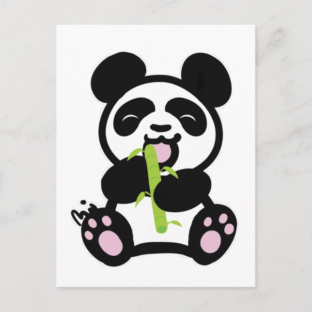 Cartão Postal Happy Panda (Frente)