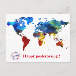 Cartão Postal Happy postcrossing!