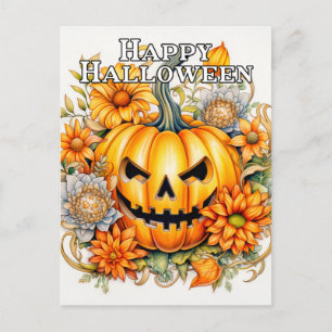 Cartão Postal Happy Pumpkin Season