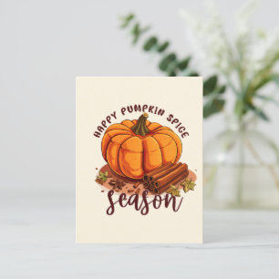 Cartão Postal Happy Pumpkin Spice Season