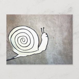 Cartão Postal Happy Snail