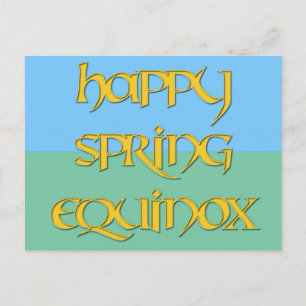 Cartão Postal Happy Spring Equinox Postcard