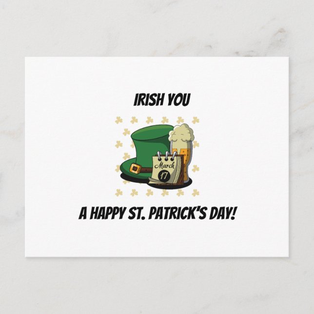 Cartão Postal Happy St. Patrick's Day (Frente)