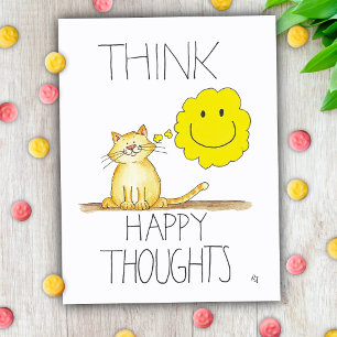 Cartão postal HAPPY THOUGHTS de Nicole Janes