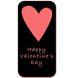 Cartão Postal Happy Valentine’s Day Postcard | Pink Heart