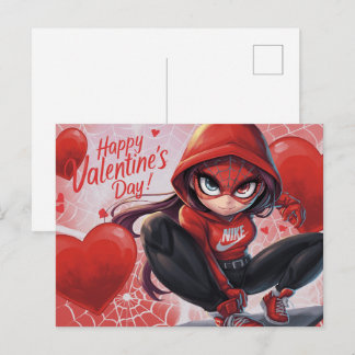 Cartão Postal Happy Valentine’s Day Super-Héros -6