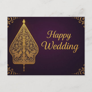 Cartão Postal Happy Wedding Greeting Cards