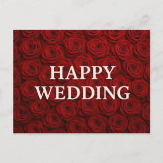 Cartão Postal Happy Wedding Postcards 