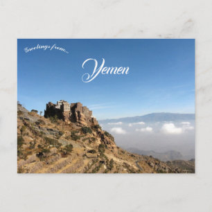 Cartão Postal Haraz Montanhas Ao Redor De Manakha Yemen