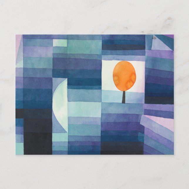 Cartão Postal Harbinger do outono - Paul Klee (Frente)