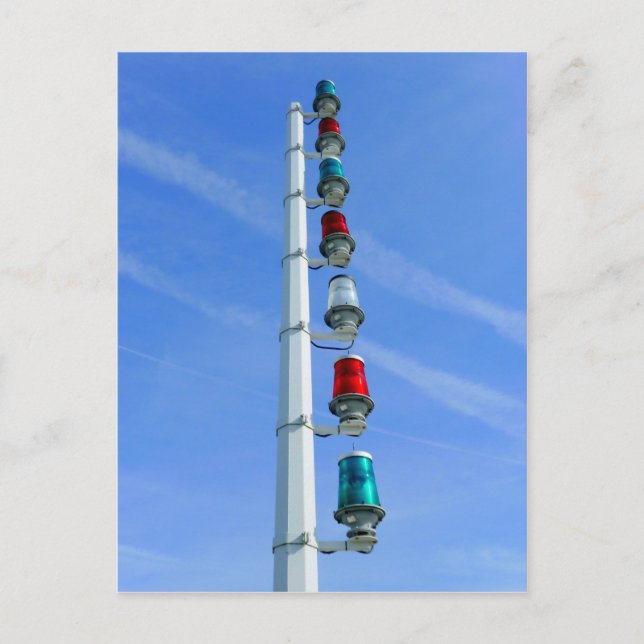 Cartão Postal Harbor Lights, Cardiff Bay Harbor (Frente)