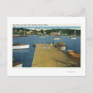 Cartão Postal Harbor View do Lado Leste do Yacht Club