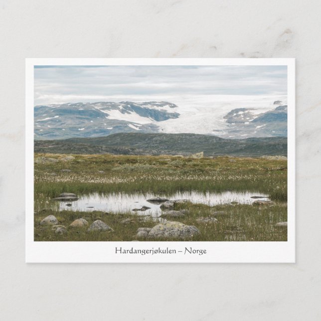 Cartão Postal Hardangervidda Noruega (Frente)