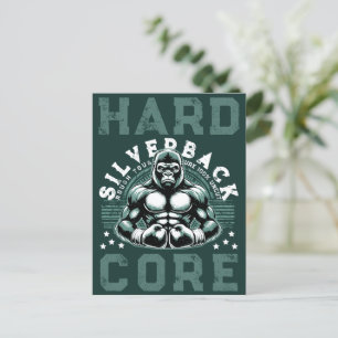 CARTÃO POSTAL HARDCORE SILVERBACK GORILLA