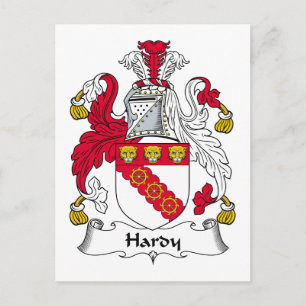 Cartão Postal Hardy Family Crest