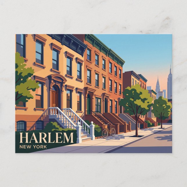 Cartão Postal Harlem Nova York (Frente)