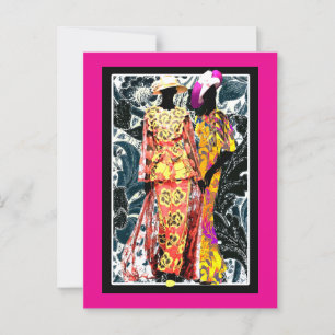 Cartão Postal Harlem Renaissance 1920 Art Deco