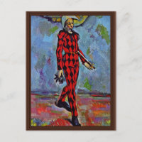 Harlequin Por Paul Cézanne (Melhor Qualidade)
