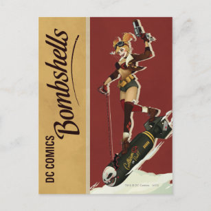 Cartão Postal Harley Quinn Bombshell Pinup