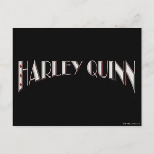 Cartão Postal Harley Quinn - Logótipo