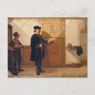 Cartão Postal Harmensz van Rijn Rembrandt (1606-69) A bater em