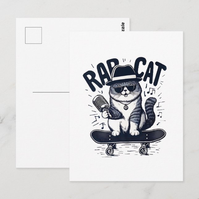 Cartão Postal Harmonia do Rap Cat (Frente/Verso)