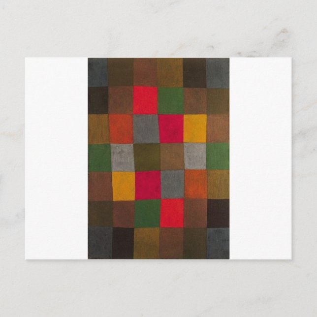 Cartão Postal Harmonia nova por Paul Klee (Frente)