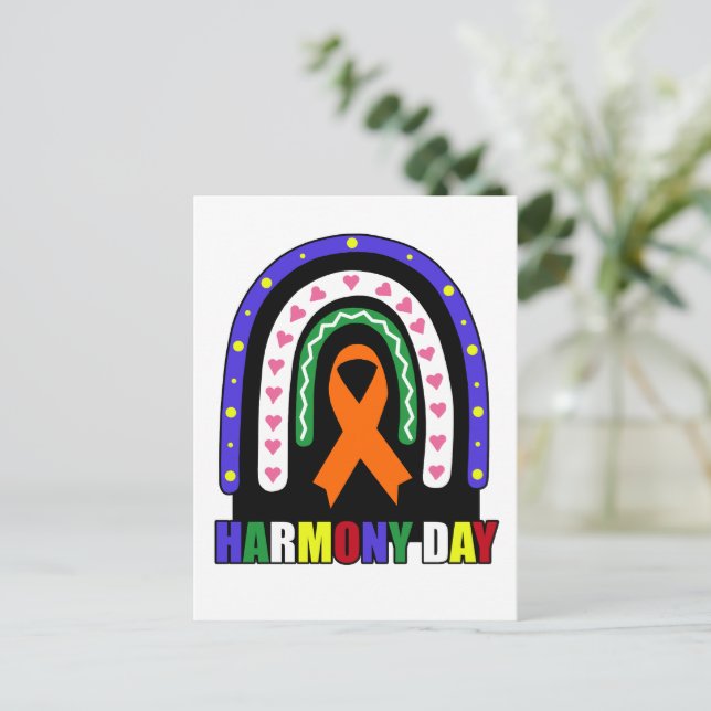 Cartão Postal Harmony Day Austrália (Em pé/Frente)