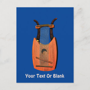 Cartão Postal Harp do Rei David