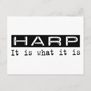 Cartão Postal Harp It Is